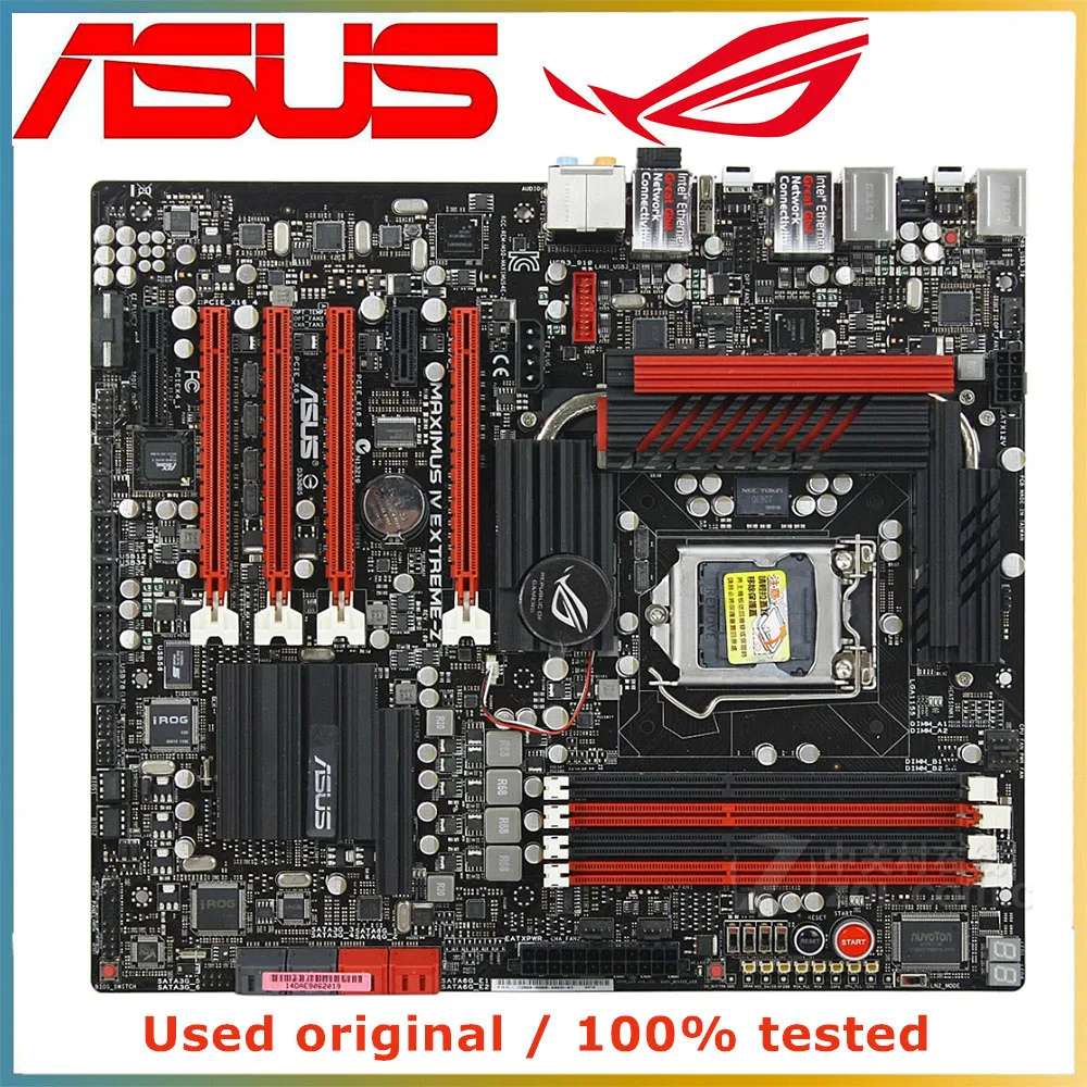 Для ASUS Maximus IV Extreme-Z Материнская плата компьютера LGA 1155 DDR3 32G Для Intel Z68 P8Z68 Настольная Материнская плата SATA PCI-E 3,0x16