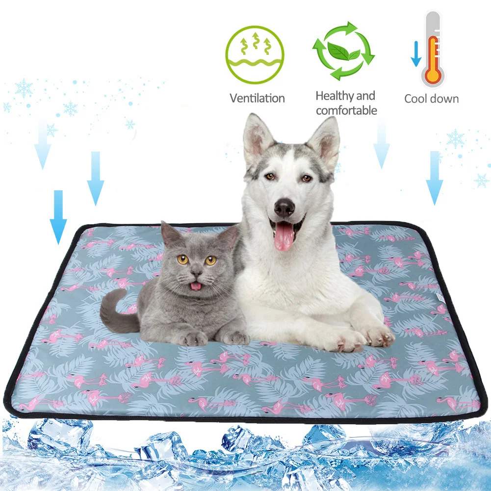 Летние товары для домашних животных Двусторонняя ротанговая подстилка для собак, охлаждающий коврик для домашних животных для маленьких и средних собак, матрас для кошек, одеяло Ice Silk Cool Bed