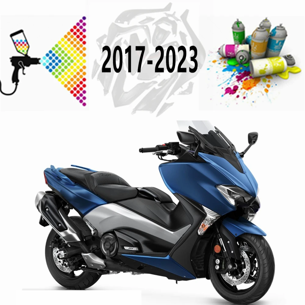 Подходит TMAX530 2021 Кузов Капот Для Yamaha TMAX 530 2017-2018-2019-2020 Полный Комплект Обтекателя Инжекционный Матовый Темно-Синий Серебристый